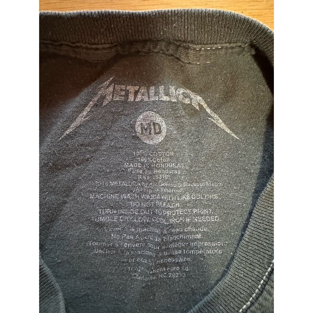Metallica Yin-Yang Red Fade To Black Medium T-Shirt Pushead Artwork 1988 Reissue - Picture 3 of 7